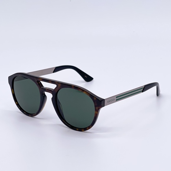 NEW GUCCI GG0689S 002 HAVANA GREEN UNISEX SUNGLASSES GUCCI - Picture 6 of 13